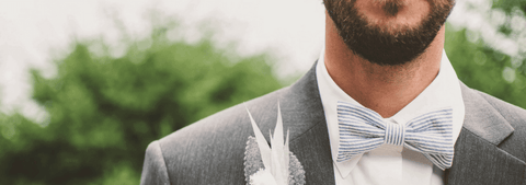 Man dressed for wedding