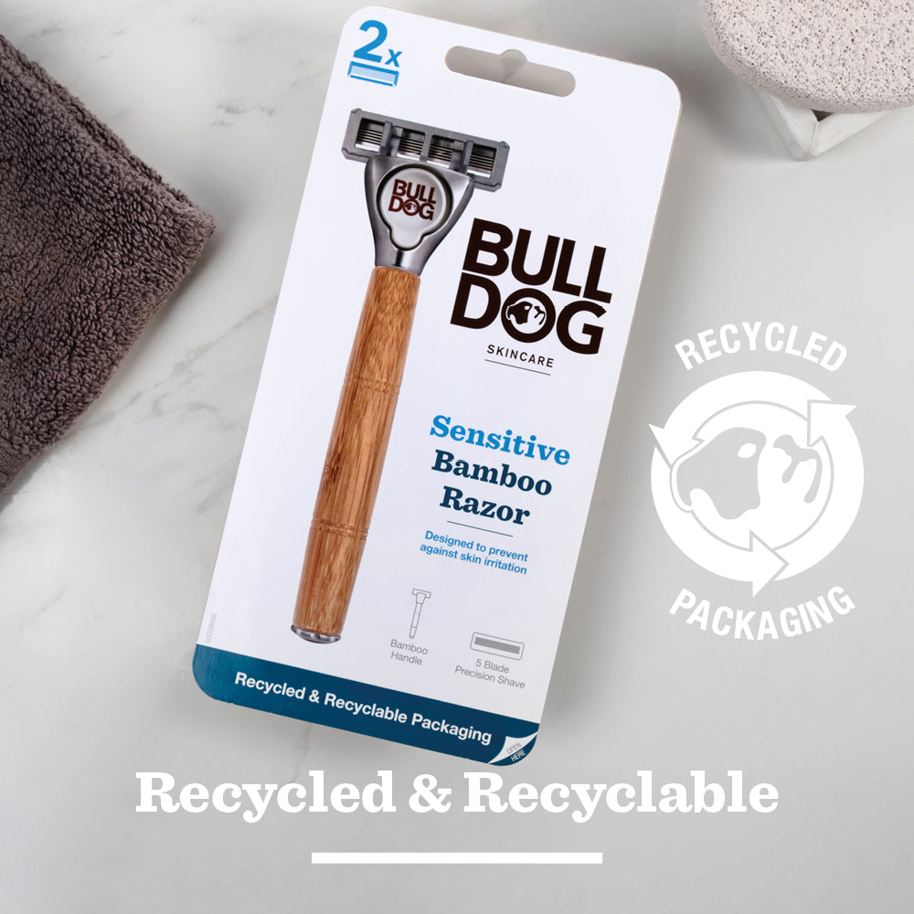 Sensitive Bamboo Razor for Men | Razor Handle – Bulldog Skincare