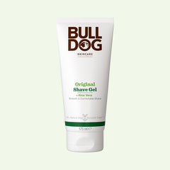 A 175 ml white tube of Original Shave Gel with aloe vera and natural origin ingredients for a smooth, comfortable shave is shown against a plain light background.